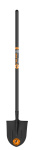 Лопата штыковая с ребром жесткости с удлин.череноком 1508-Ч FINLAND