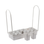 Подставка металлическая для светильника с ящиком 12 стакнчиков белые UNIEL