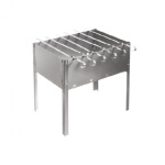 Мангал 400*250*140 + 5 шампуров в коробке