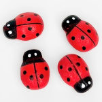 Божья коровка на липучке