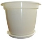 Горшок для цветов Кашпо Кэрол 0,75л 140мм с подс. М3154 Мята