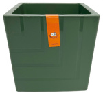 Горшок для цветов Квадро 3,3л 16*16 с вкладкой нефрит