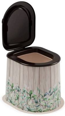 Туалет дачный пластмассовый Летний день М3023