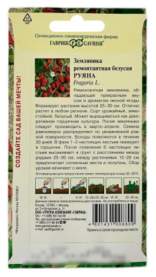 Земляника РУЯНА ГАВРИШ описание