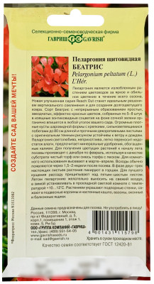 Пеларгония Беатрис, ампельная 3 шт