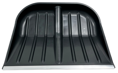 Лопата снеговая Батыр пластмассовая 480*400мм черная с алюмин. кромкой