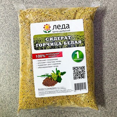 БЕЛАЯ ГОРЧИЦА сидерат ЛЕДА 1кг (2)