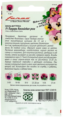 Виола Пандора Английская Роза 5шт серия Фарао