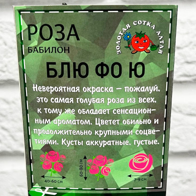 Роза бабилон БЛЮ ФО Ю описание