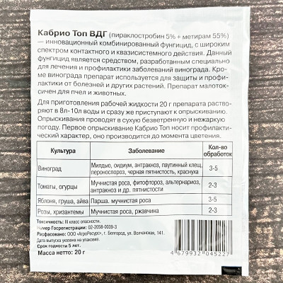 Кабрио ТОП ВДГ 20г описание