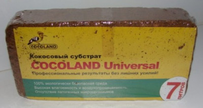 Кокосовый субстрат брикет 7л Cocoland Universal