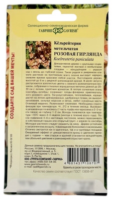 Кёльрейтерия метельчатая РОЗОВАЯ ГИРЛЯНДА ГАВРИШ описание