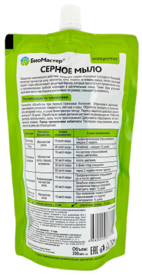 Серное мыло 350мл БиоМастер