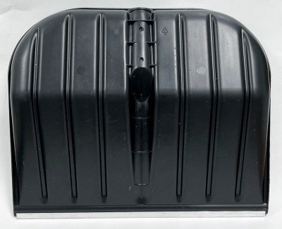 Лопата снеговая Батыр пластмассовая 480*400мм черная с алюмин. кромкой