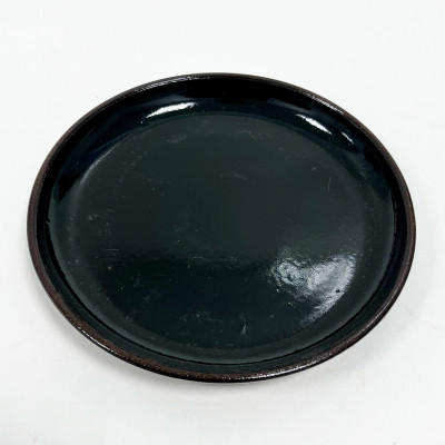 Горшок для цветов Капли 5л черный керамика Кунгур