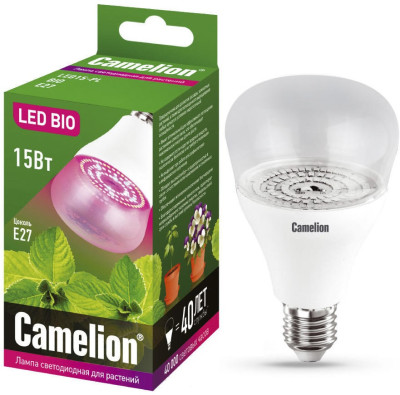 Лампа для растений светодиодная Био Camelion 15LED Е27 15Вт 220В